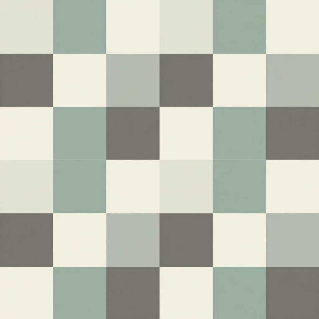 Flat vector square check swatch in a simple two-color grid, sharp